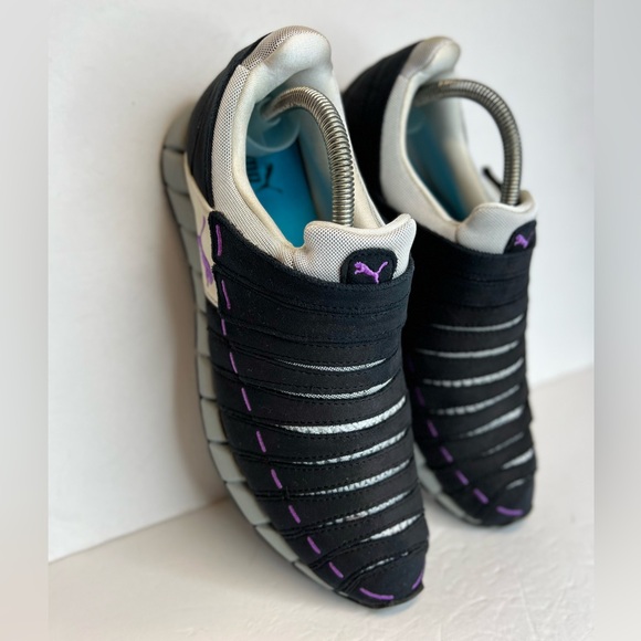 Puma OSU NM Womens Lifestyle Blk/Wh/Duberry 185686-12 Hook & Loop Sz 10M Superb! - Picture 4 of 16